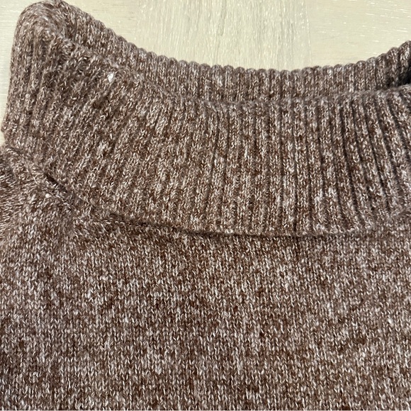 SHEIN Brown Chunky Knit Turtleneck Sweater - Picture 3 of 9